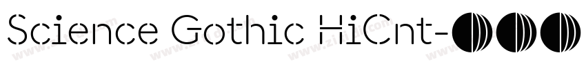 Science Gothic HiCnt字体转换